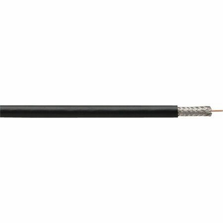 COLEMAN CABLE 1000 Ft. Black Dual Shielded RG6 Coaxial Cable 920084608